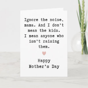 Tarjeta del Día de la Madre Adorable, Saludo de Ma