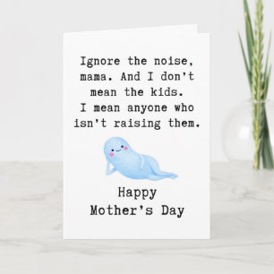 Tarjeta del Día de la Madre Adorable, Saludo de Ma