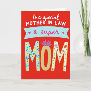 Tarjeta del Día de la Madre Afecto Vibrante