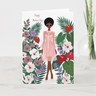 Tarjeta del Día de la Madre Afroamericana