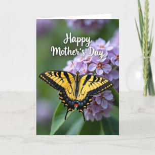 Tarjeta del Día de la Madre Alas Rayadas