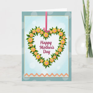 Tarjeta del Día de la Madre Amarillo Soleado