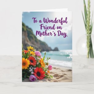 Tarjeta del Día de la Madre Amiga de la Costa