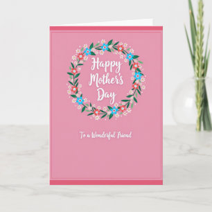 Tarjeta del Día de la Madre Amiga de Margaritas