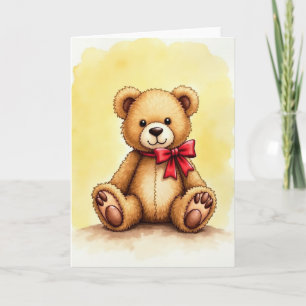 Tarjeta del Día de la Madre Amigo de Peluche Dulce