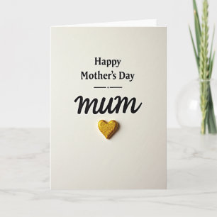 Tarjeta del Día de la Madre Amor Brillante