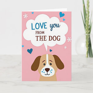 Tarjeta del Día de la Madre Amor Canino
