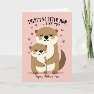 Tarjeta del Día de la Madre Amor de Nutria