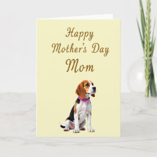 Tarjeta del Día de la Madre Amor de Sabueso
