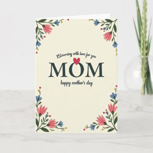 Tarjeta del Día de la Madre Amor en Flor