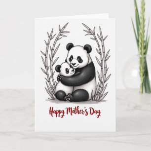 Tarjeta del Día de la Madre Amorosa y Peluda