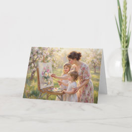 Tarjeta del Día de la Madre Art in the Orchard