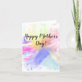 Tarjeta del Día de la Madre. ¡Arte original en pa