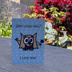 Tarjeta del Día de la Madre ASL con Ollie the Owl 