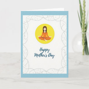 Tarjeta del Día de la Madre Aura Naranja