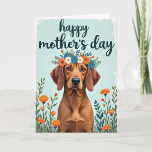 Tarjeta del Día de la Madre Azul Cielo