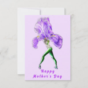 Tarjeta del Día de la Madre Bailarina Iris