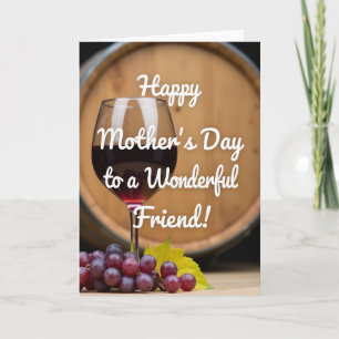 Tarjeta del Día de la Madre Barril Rústico