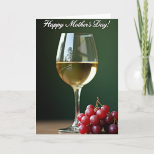 Tarjeta del Día de la Madre Bebida Dorada
