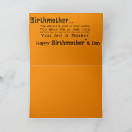 Tarjeta del Día de la Madre Biológica