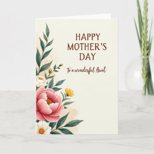Tarjeta del Día de la Madre Blush Bloom