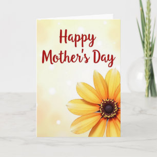 Tarjeta del Día de la Madre Bokeh Bloom