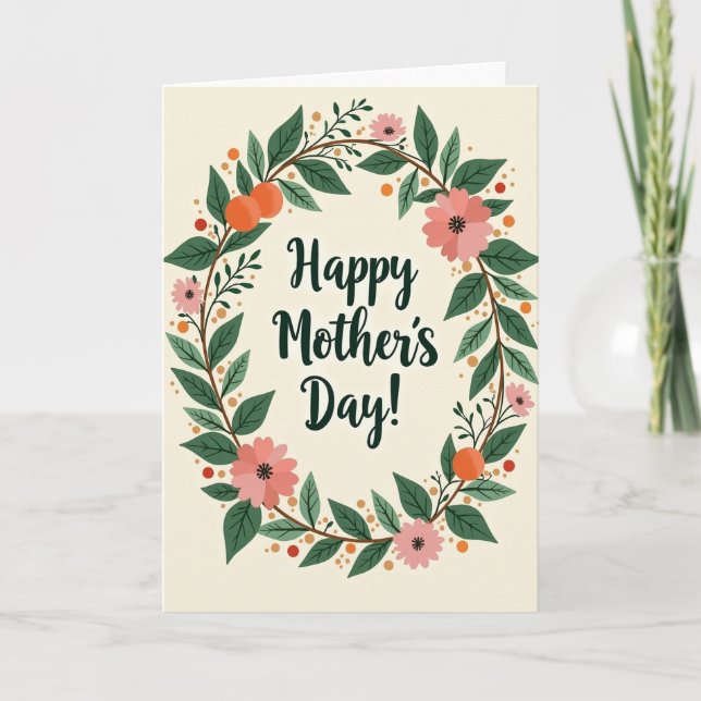 Tarjeta del Día de la Madre Botánica (Anverso)