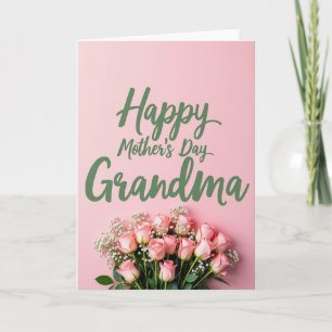 Tarjeta del Día de la Madre Bouquet Rosebud