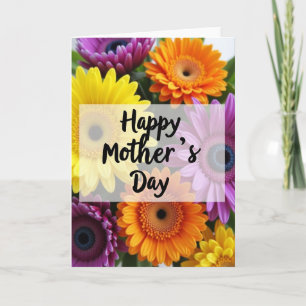Tarjeta del Día de la Madre Brillante