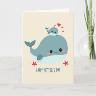 Tarjeta del Día de la Madre Burbujas del Corazón