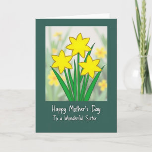 Tarjeta del Día de la Madre Campo Soleado