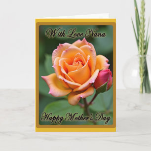 Tarjeta del Día de la Madre Capullo de Fucsia