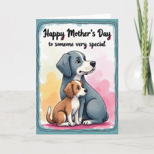 Tarjeta del Día de la Madre Chevron Amor