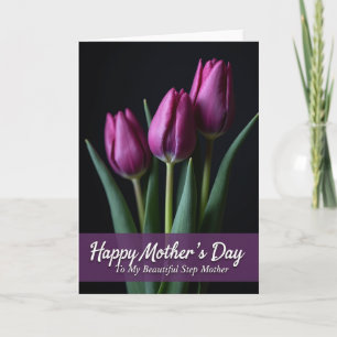 Tarjeta del Día de la Madre Ciruela Profunda