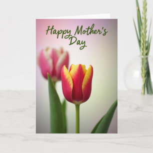 Tarjeta del Día de la Madre Colores Florales