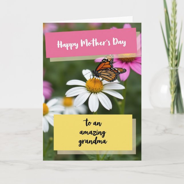 Tarjeta del Día de la Madre con Alas (Anverso)