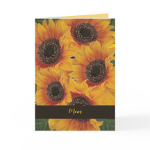 Tarjeta del Día de la Madre con alma de girasol am