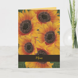 Tarjeta del Día de la Madre con alma de girasol am