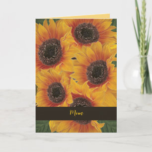 Tarjeta del Día de la Madre con alma de girasol am