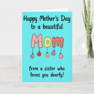 Tarjeta del Día de la Madre con Aplicación de Aqua