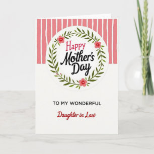 Tarjeta del Día de la Madre con Bayas Rojas
