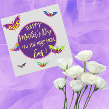 Tarjeta del Día de la Madre con caligrafía de mari