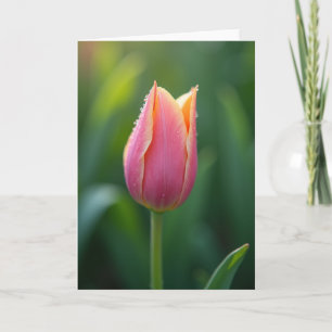 Tarjeta del Día de la Madre con Capullo Floral