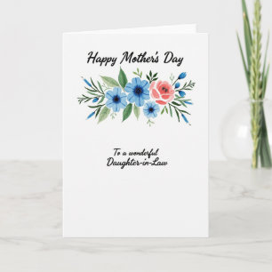 Tarjeta del Día de la Madre con Capullos de Color