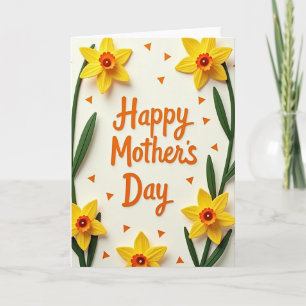 Tarjeta del Día de la Madre con confeti