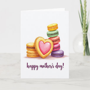 Tarjeta del Día de la Madre con Corazón de Confite