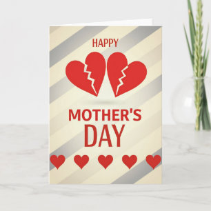 Tarjeta del Día de la Madre con Corazón Roto
