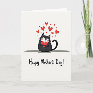 Tarjeta del Día de la Madre con corazón sincero
