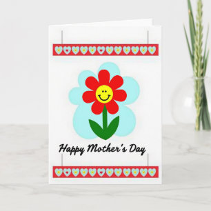 Tarjeta del Día de la Madre con Estandarte del Cor