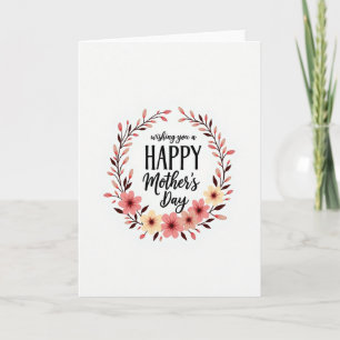 Tarjeta del Día de la Madre con estilo de acuarela